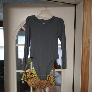 Aerie Green Long Sleeve Bodysuit Size Women's M.